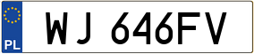Trailer License Plate